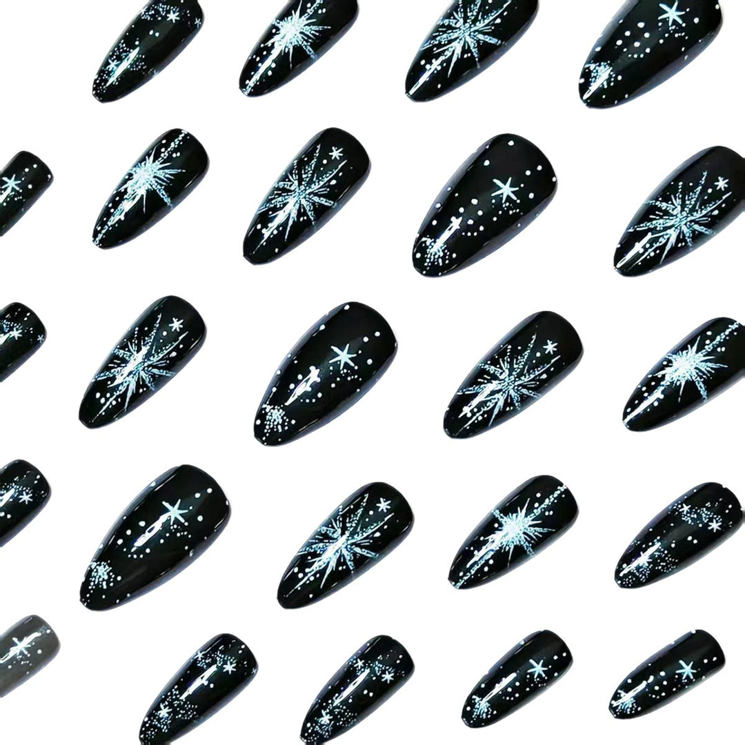 Starry Night Themed Nail Art Kalsten