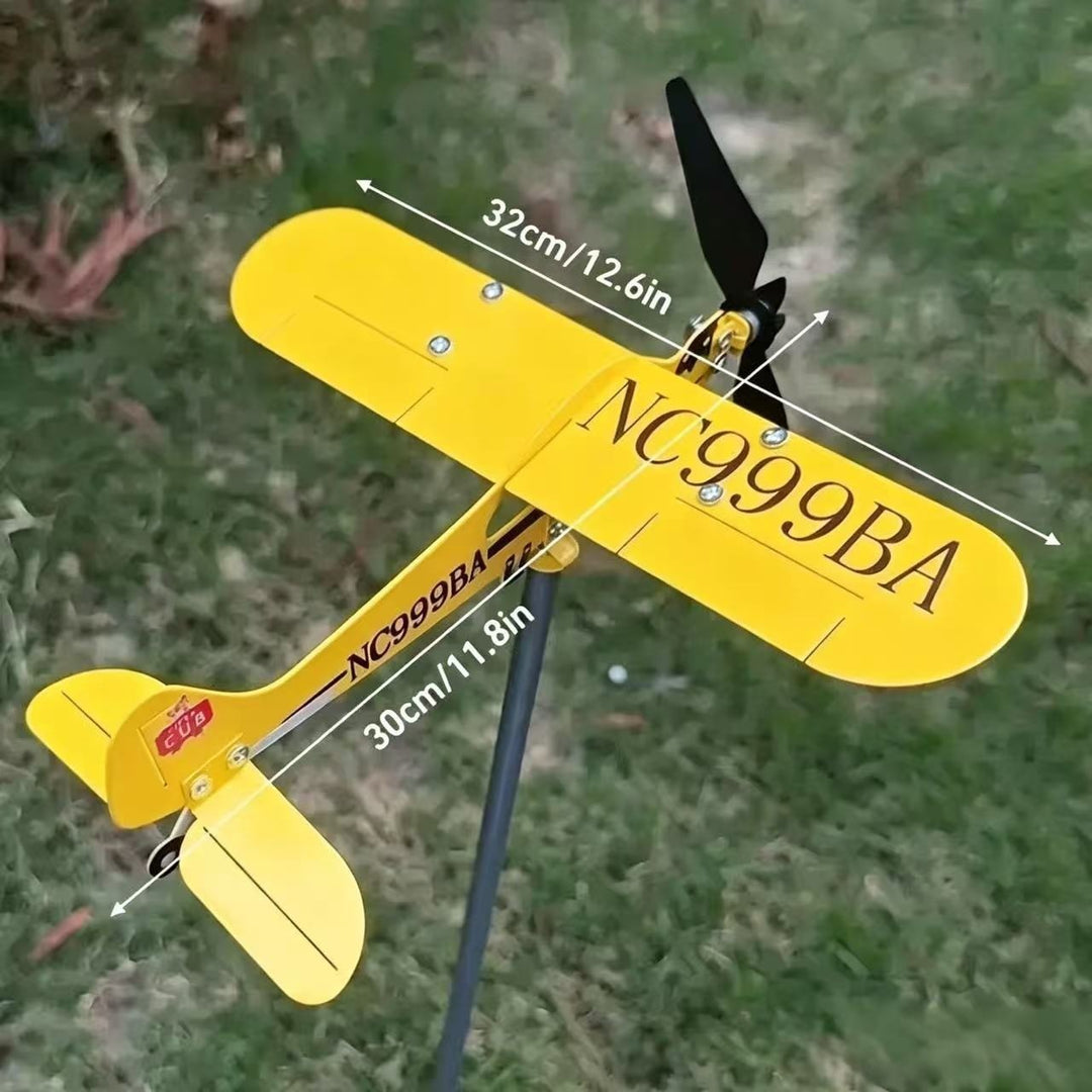 Decorative Airplane Garden Stake Kalsten