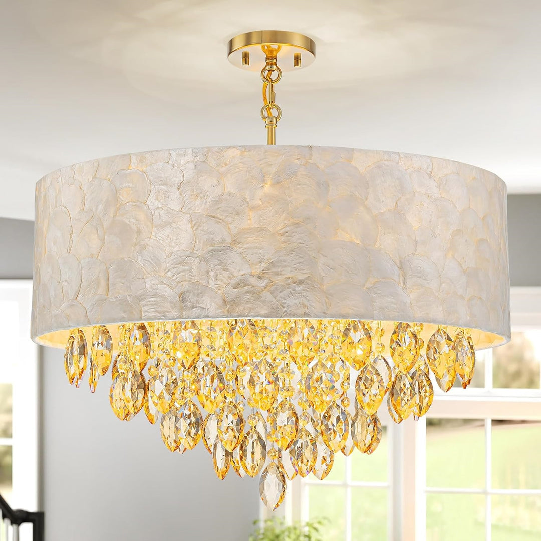 Shell-Inspired Pendant Light Fixture