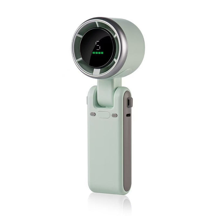 Unisex nan compact foldable handheld fan with digital battery charge display and adjustable tilt head Kalsten