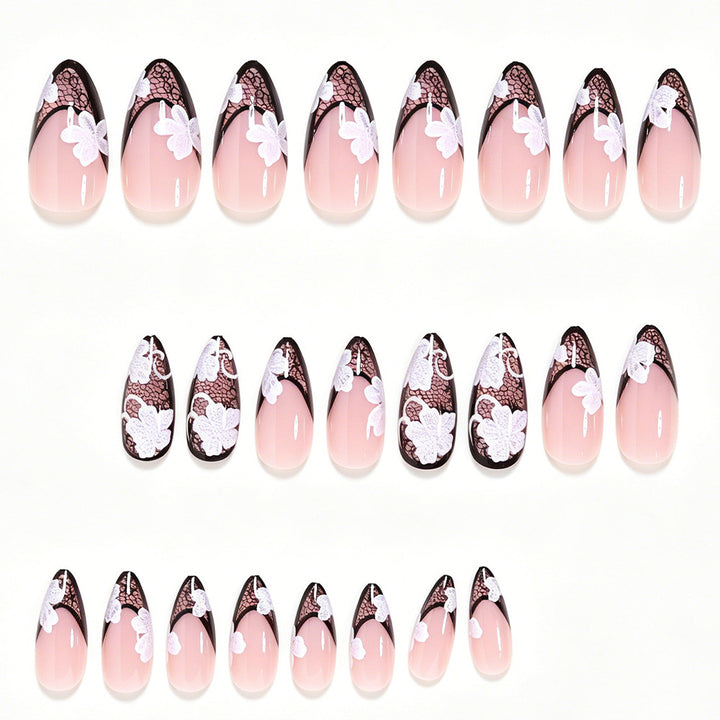 Elegant Floral Lace Nail Art Wraps Kalsten