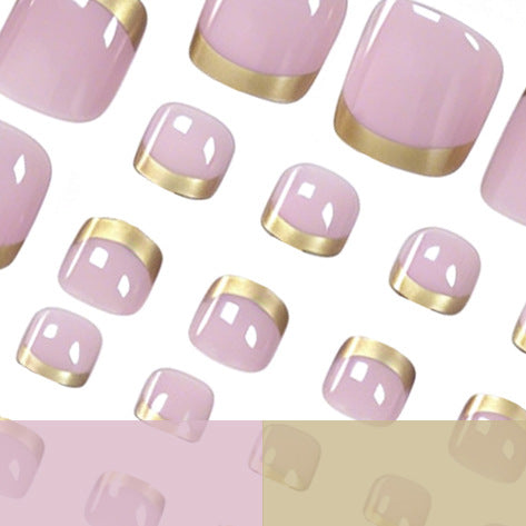 Elegant Gold-Accent Pedicure Kalsten