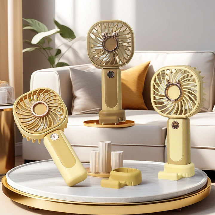 Ladies Portable Handheld Fan with Flexible Tilt Adjustment Kalsten