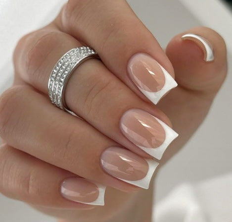 Chic French Tip Nail Enhancements Kalsten