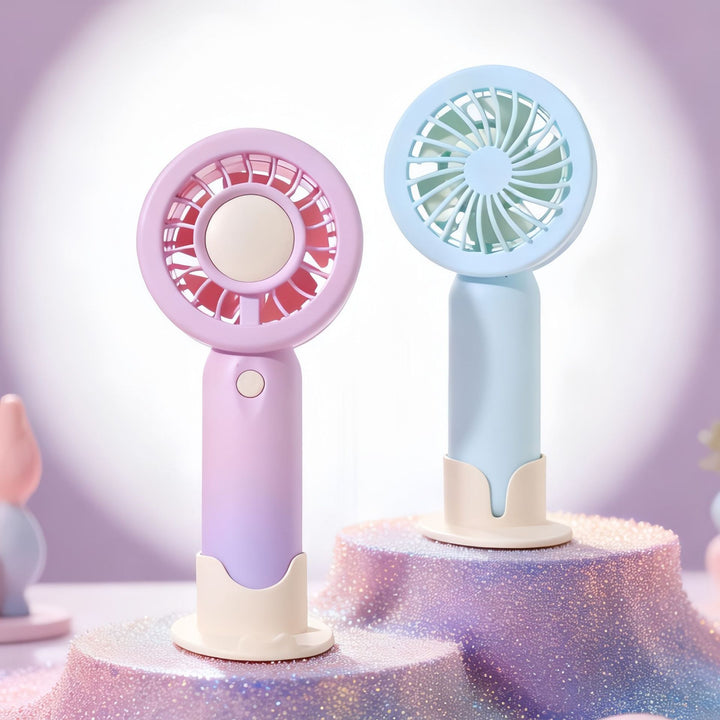 Women Portable Mini Fan with LED Lighting Kalsten