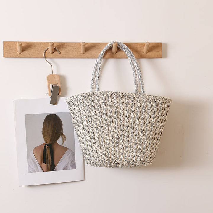 Handcrafted basket bag with sturdy handles Kalsten