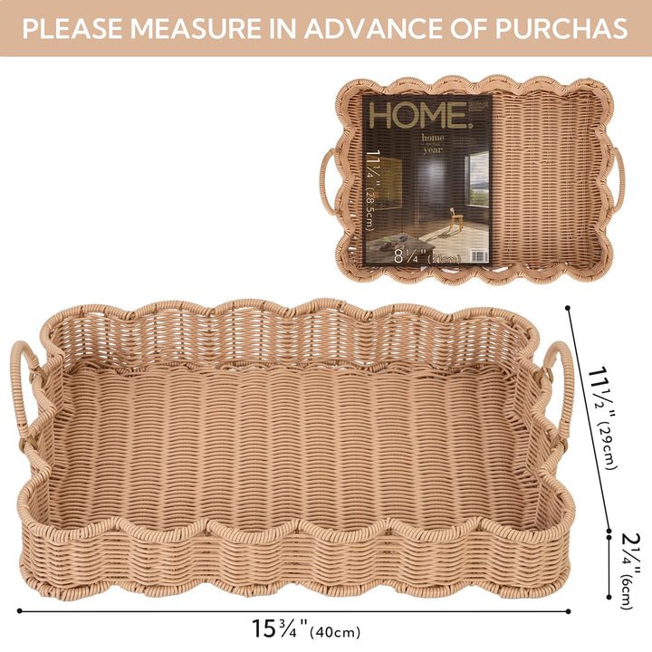 Natural Woven Storage Tray Kalsten