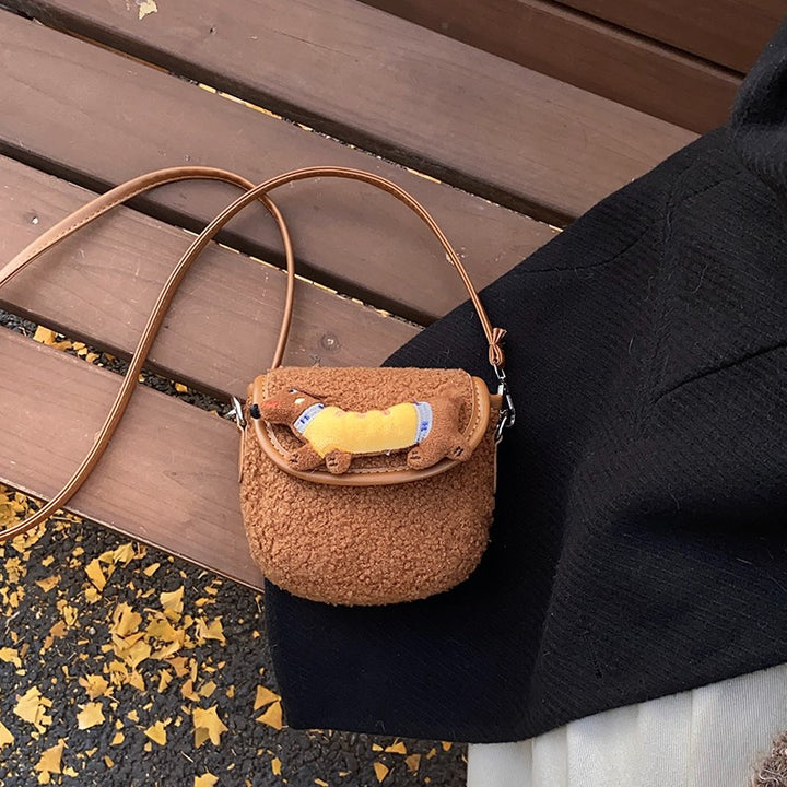 Playful Plush Shoulder Bag Kalsten