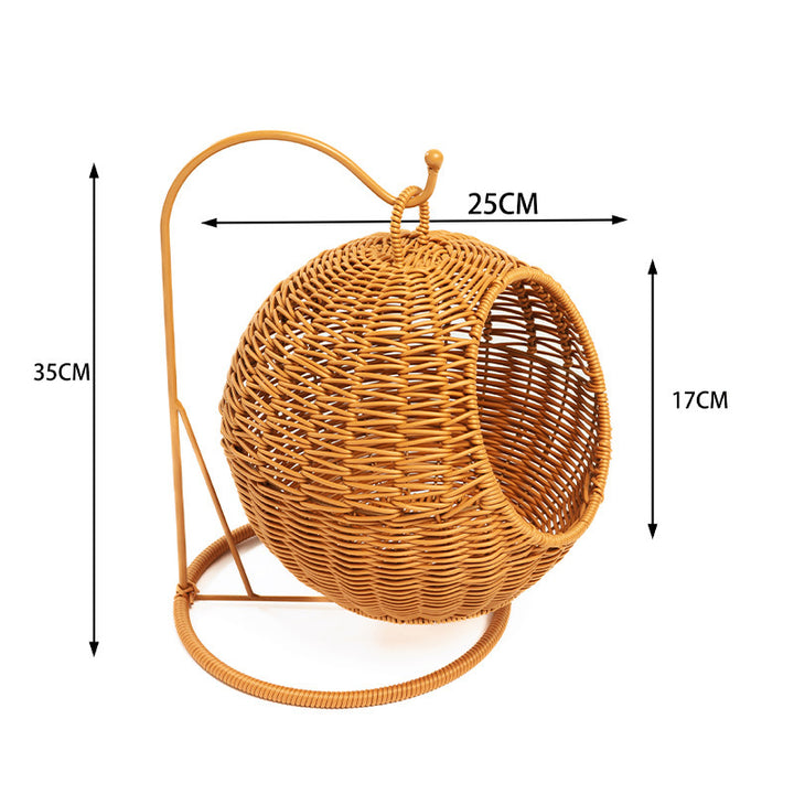 Modern Hanging Woven Basket Stand Kalsten