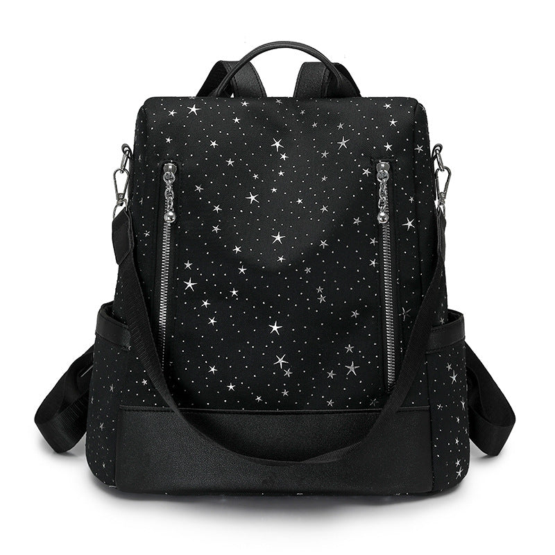 Star Patterned Multi-Pocket Backpack Kalsten
