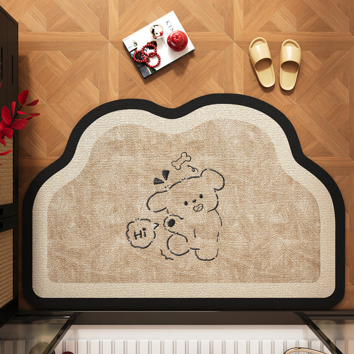 Cute Pet-Themed Bath Mat Kalsten
