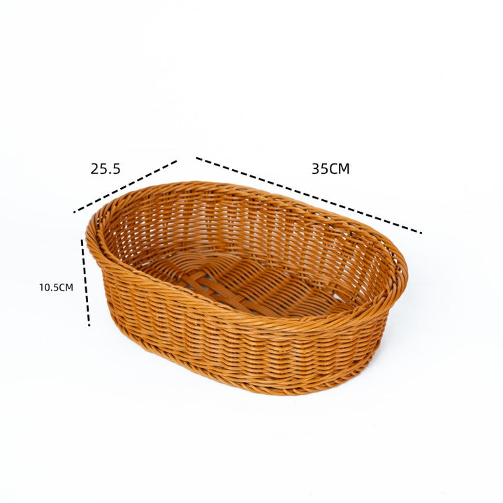 Women's Oval Willow Basket Set with Handwoven Details Kalsten