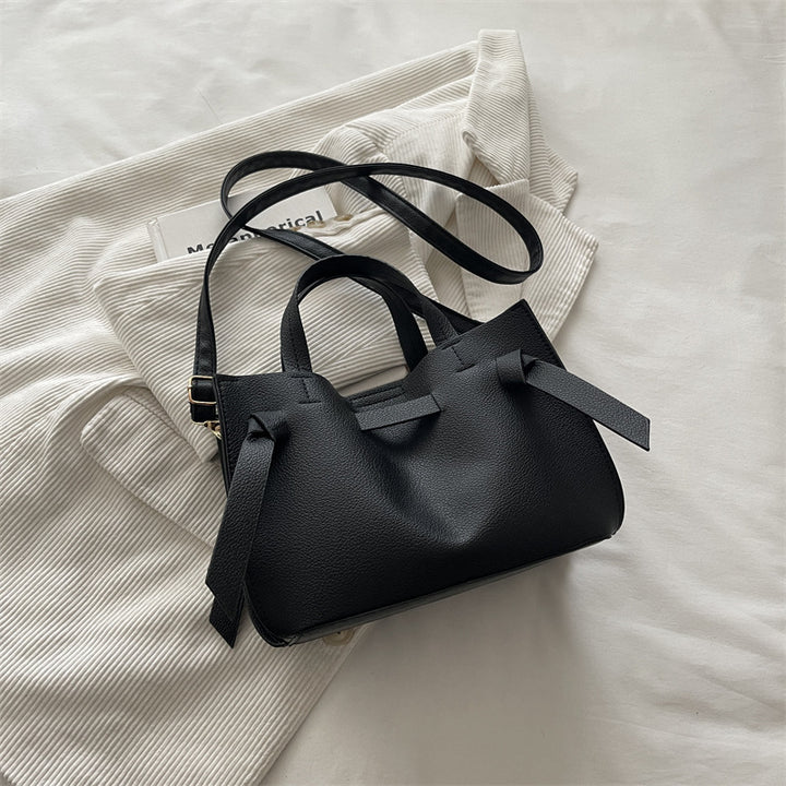 Structured Leather Crossbody Bag