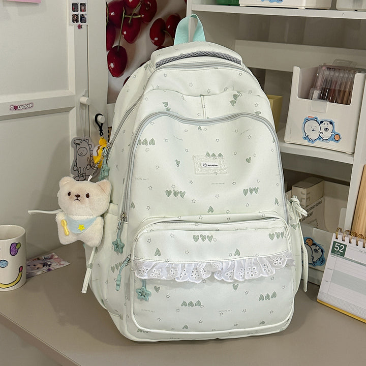 Cute Illustrated Multi-Compartment Backpack Kalsten