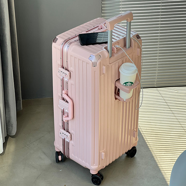 Sleek Hard-Shell Rolling Suitcase