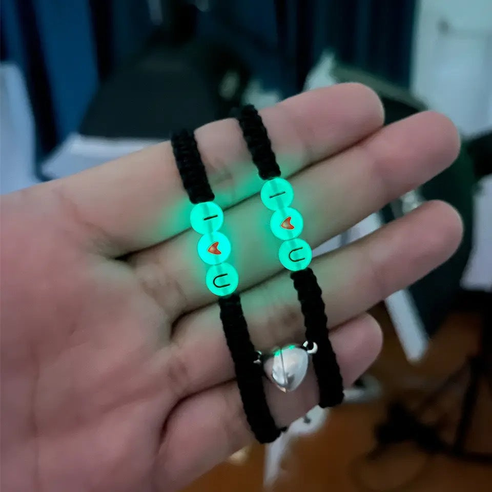 Glow-in-the-Dark Beaded Friendship Bracelet Set Kalsten
