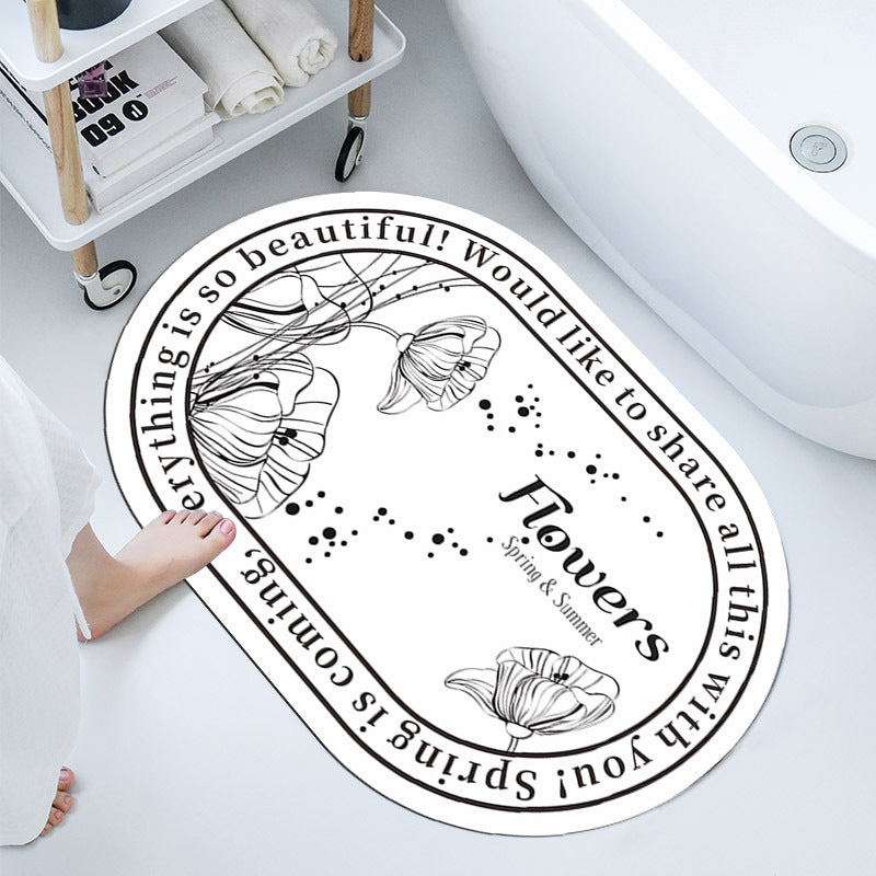 Elegant Decorative Bathroom Mat