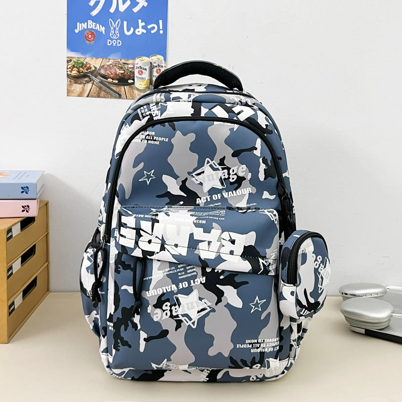 Stylish Letter-Printed Backpack Kalsten