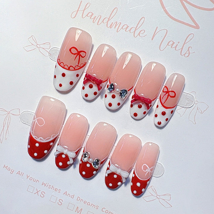 Premium French Tip Press-On Nails Kalsten