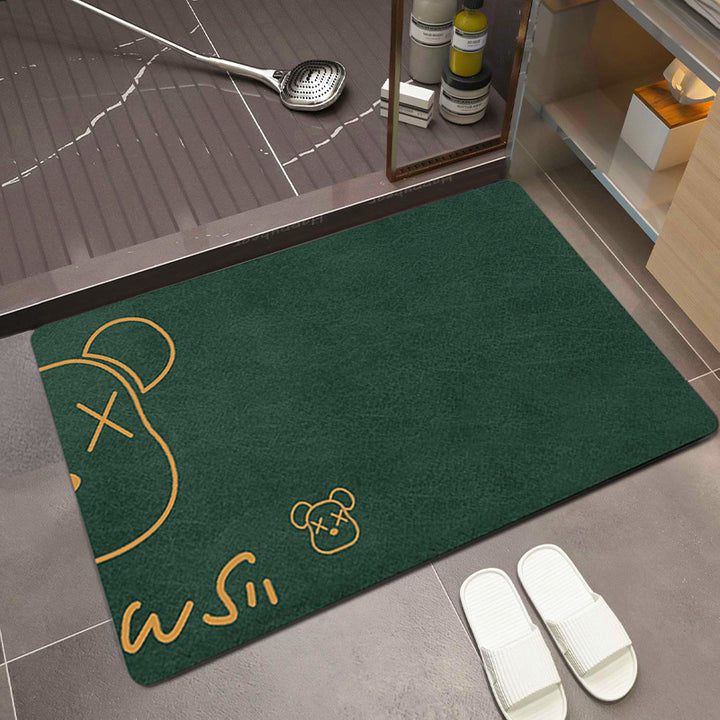 Cartoon-Themed Absorbent Bath Mat Kalsten
