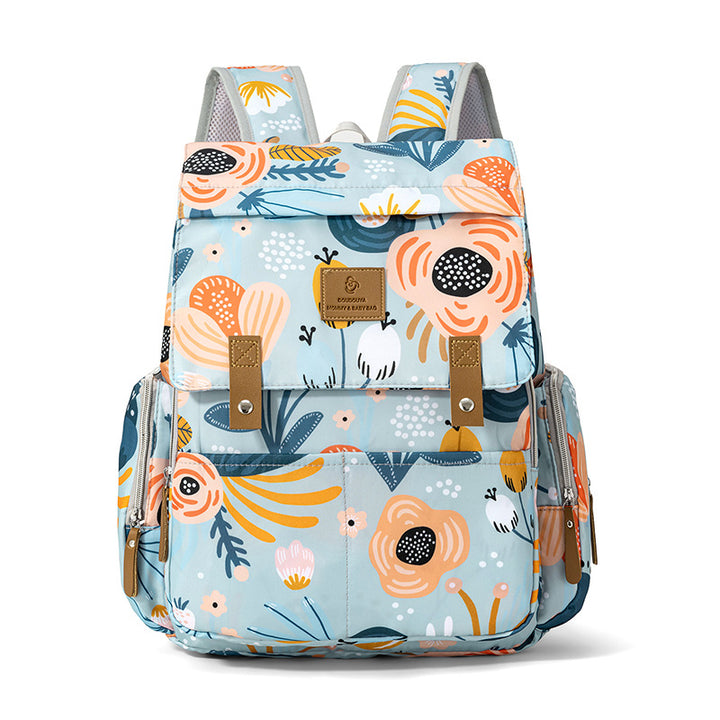Playful Patterned Multi-Compartment Backpack Kalsten
