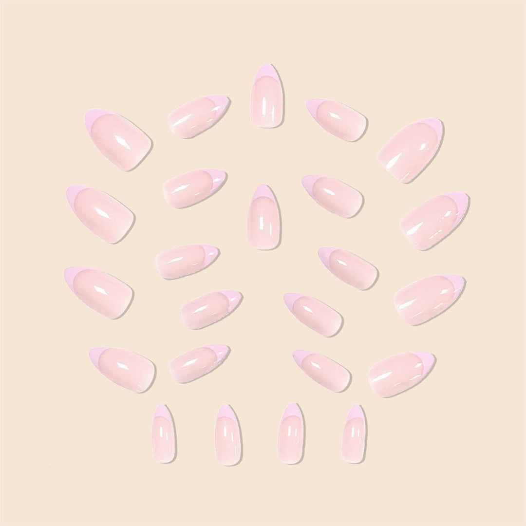 Elegant French Tip Nail Set
