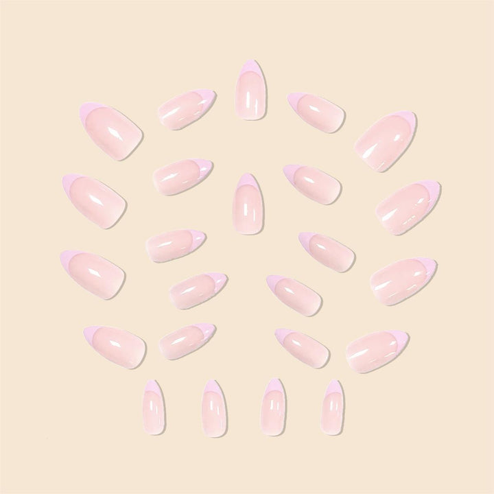 Elegant French Tip Nail Set