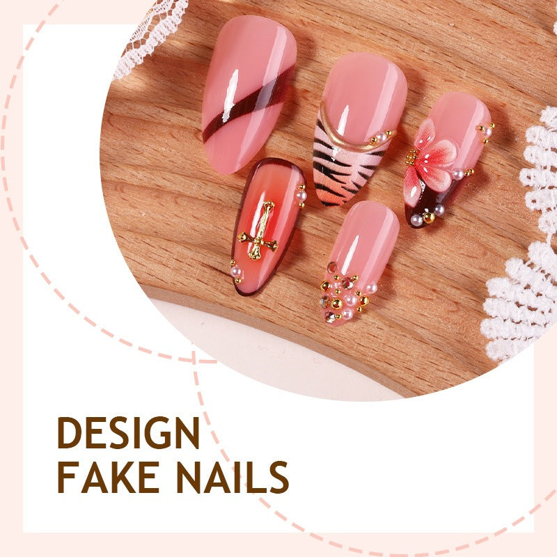 Creative nail art set with floral and elegant designs Kalsten