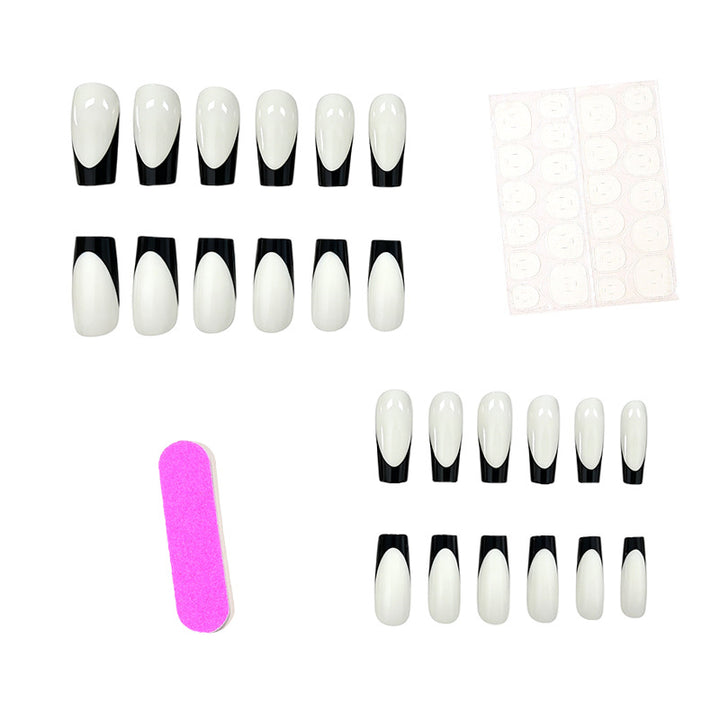 Elegant French Tip Press-On Nails Kalsten 1789915939