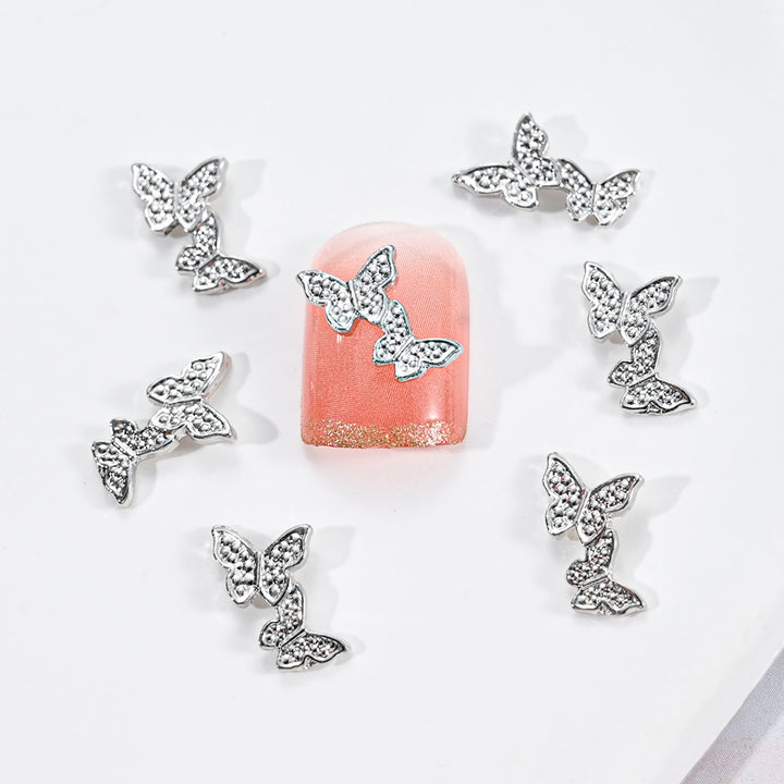 Decorative Rhinestone Butterfly Nail Charms