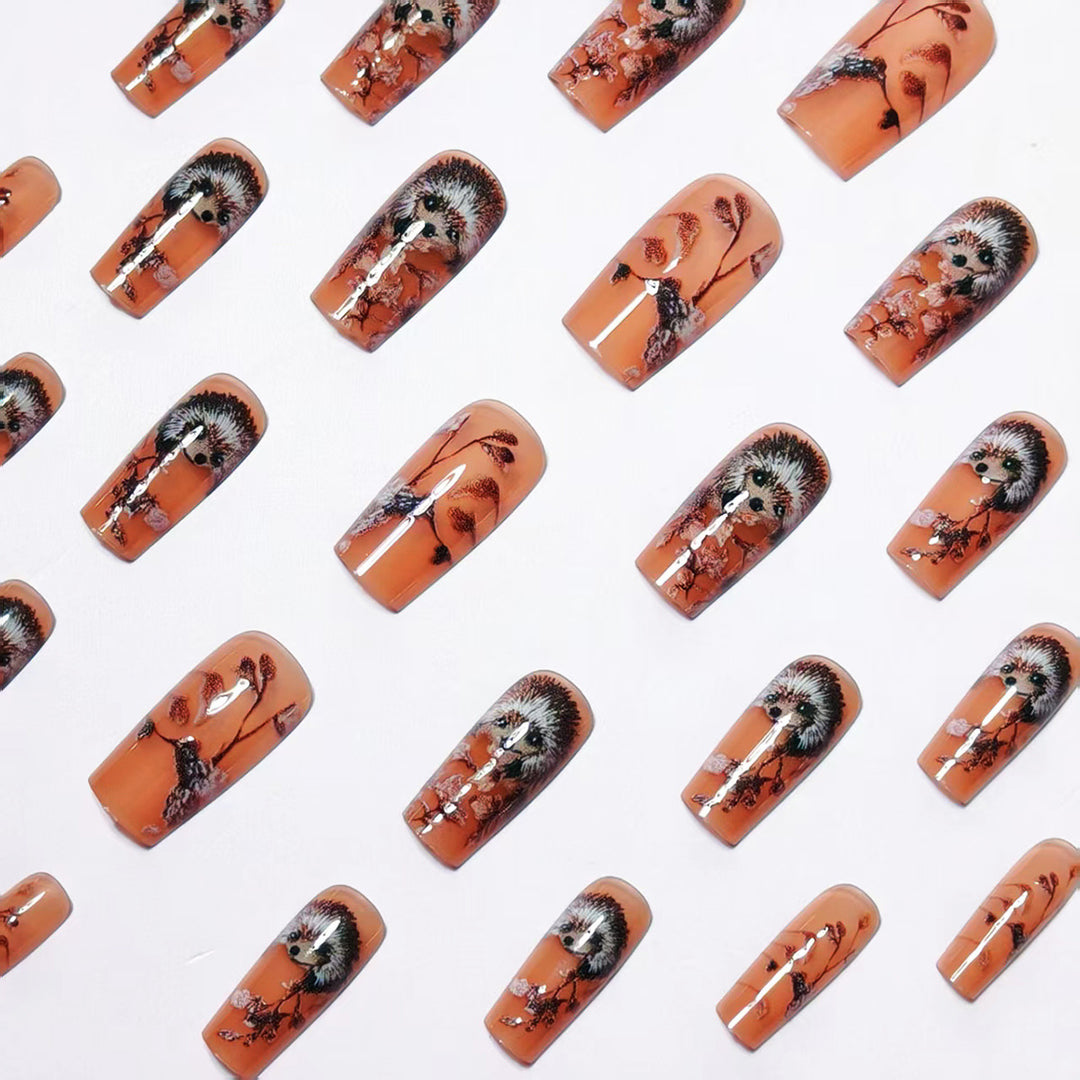 Decorative Hedgehog Nail Art Kalsten