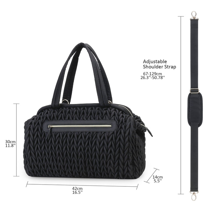 Fashionable diaper bag with elegant woven look Kalsten