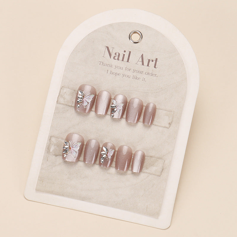Elegant Nail Art Set with Floral Accents Kalsten