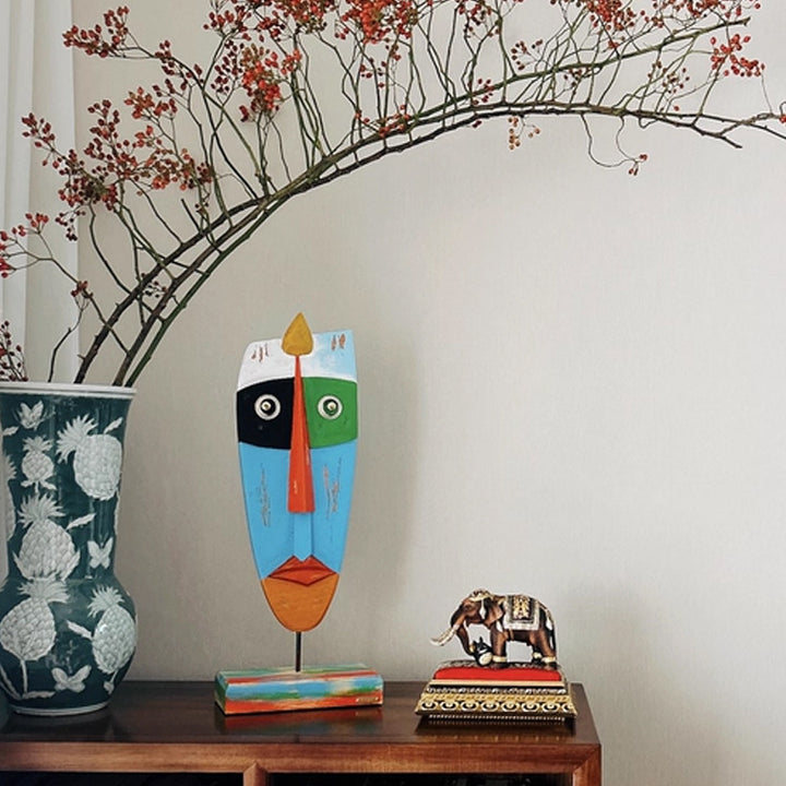 Decorative Abstract Face Sculpture