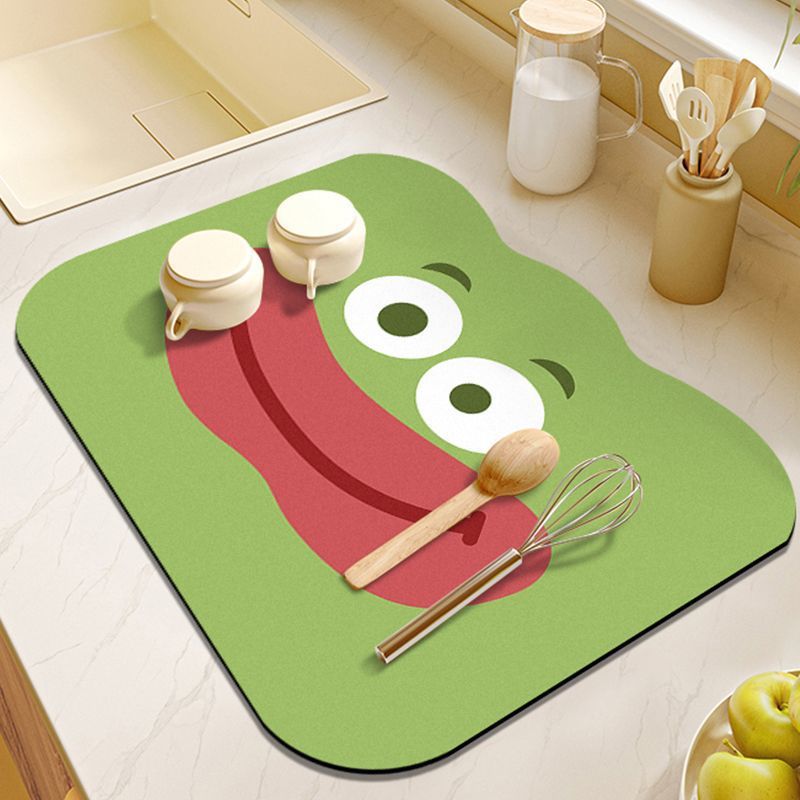 Cartoon-Themed Kitchen Mat