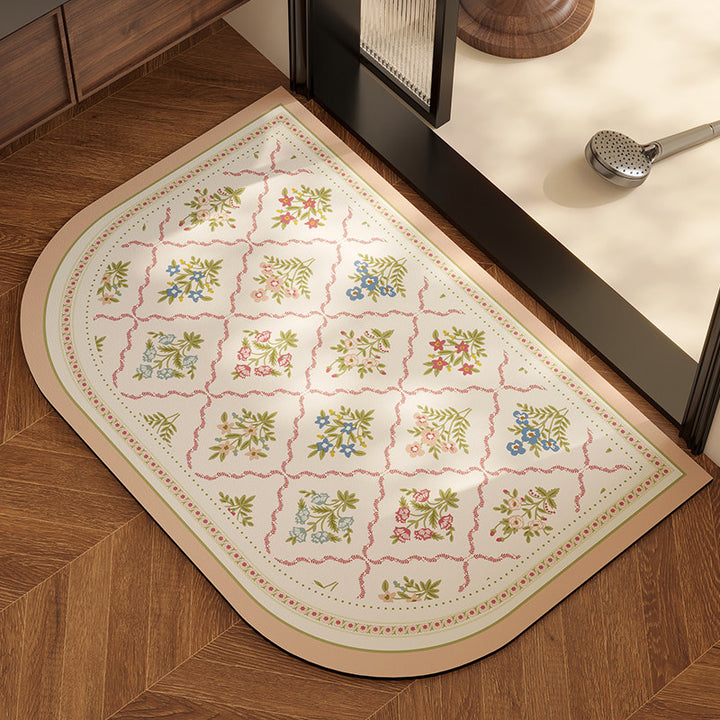 Decorative Floral Area Rug