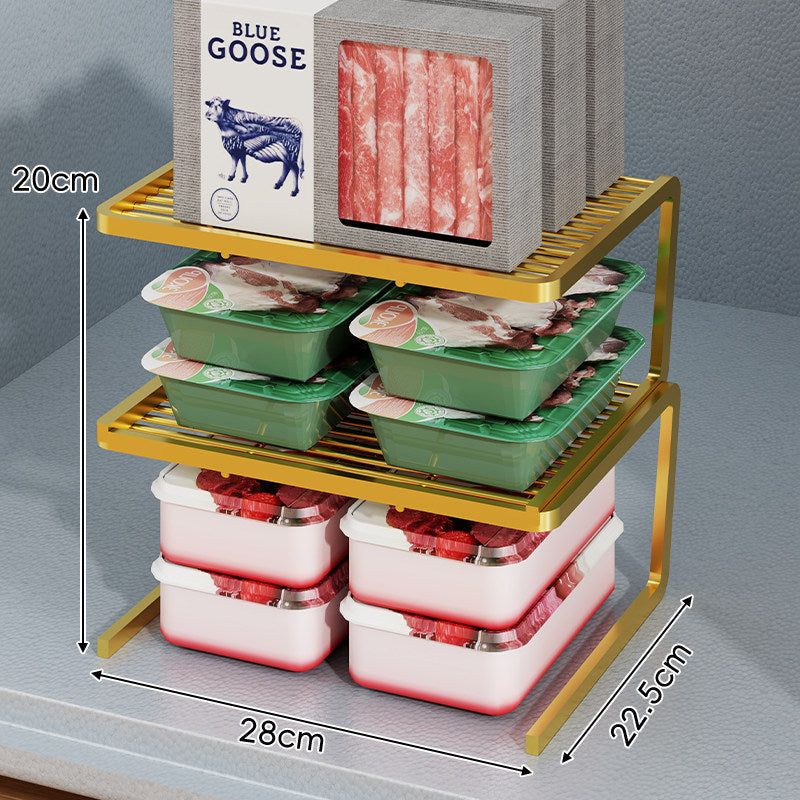 Triple-Tier Slim Slotted Countertop Pantry Shelf Organizer