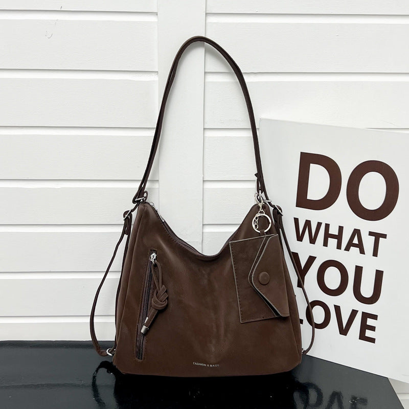 Casual Suede Hobo Bag