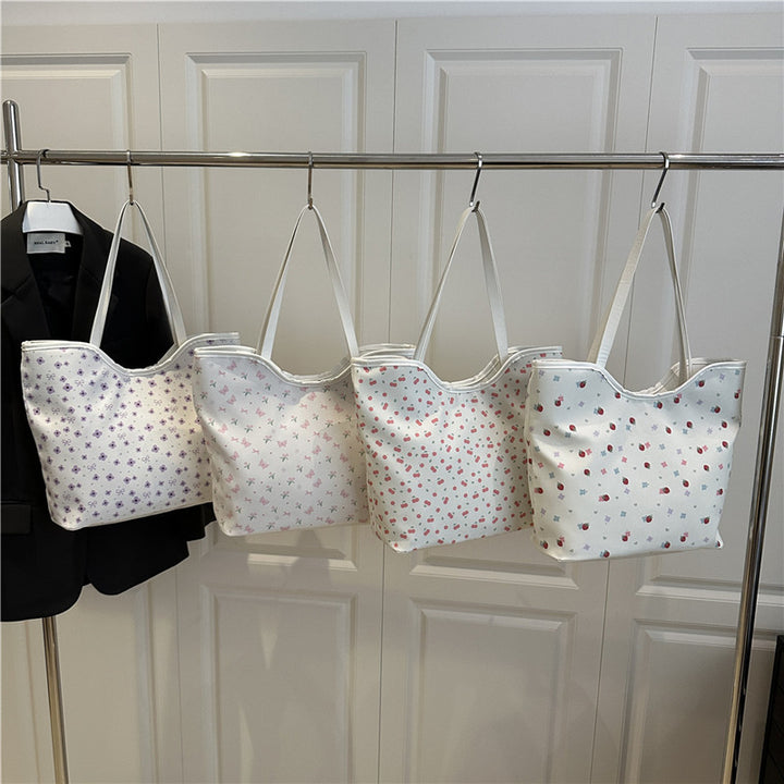 Floral Print Shopping Tote Bag Kalsten