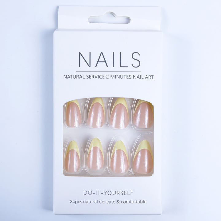 Artificial nails with elegant gradient and chic tips Kalsten