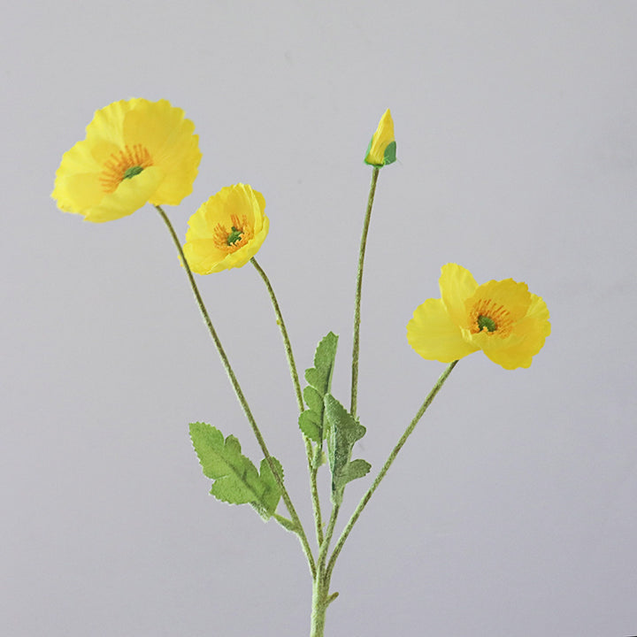 Lifelike Potted Ranunculus Flower Stem
