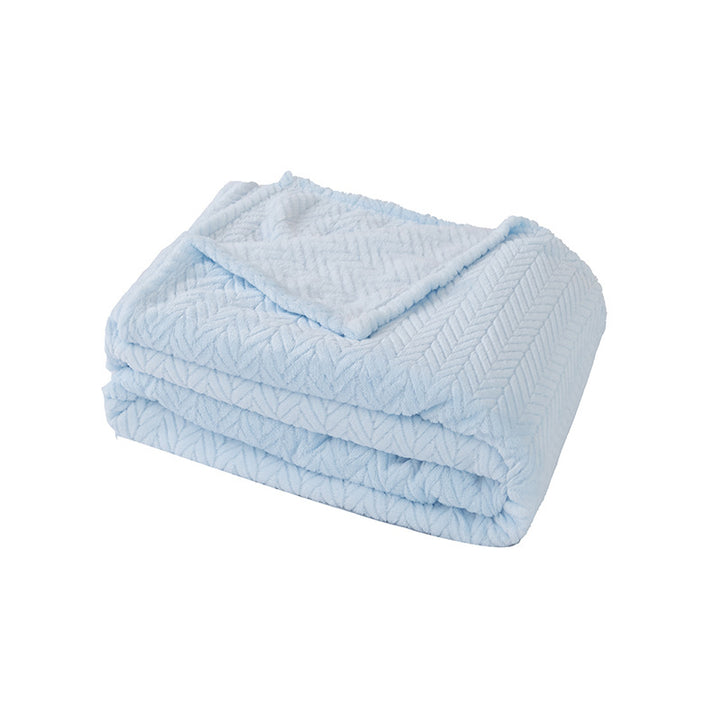Women Cozy Reversible Blanket with Cable Pattern Kalsten