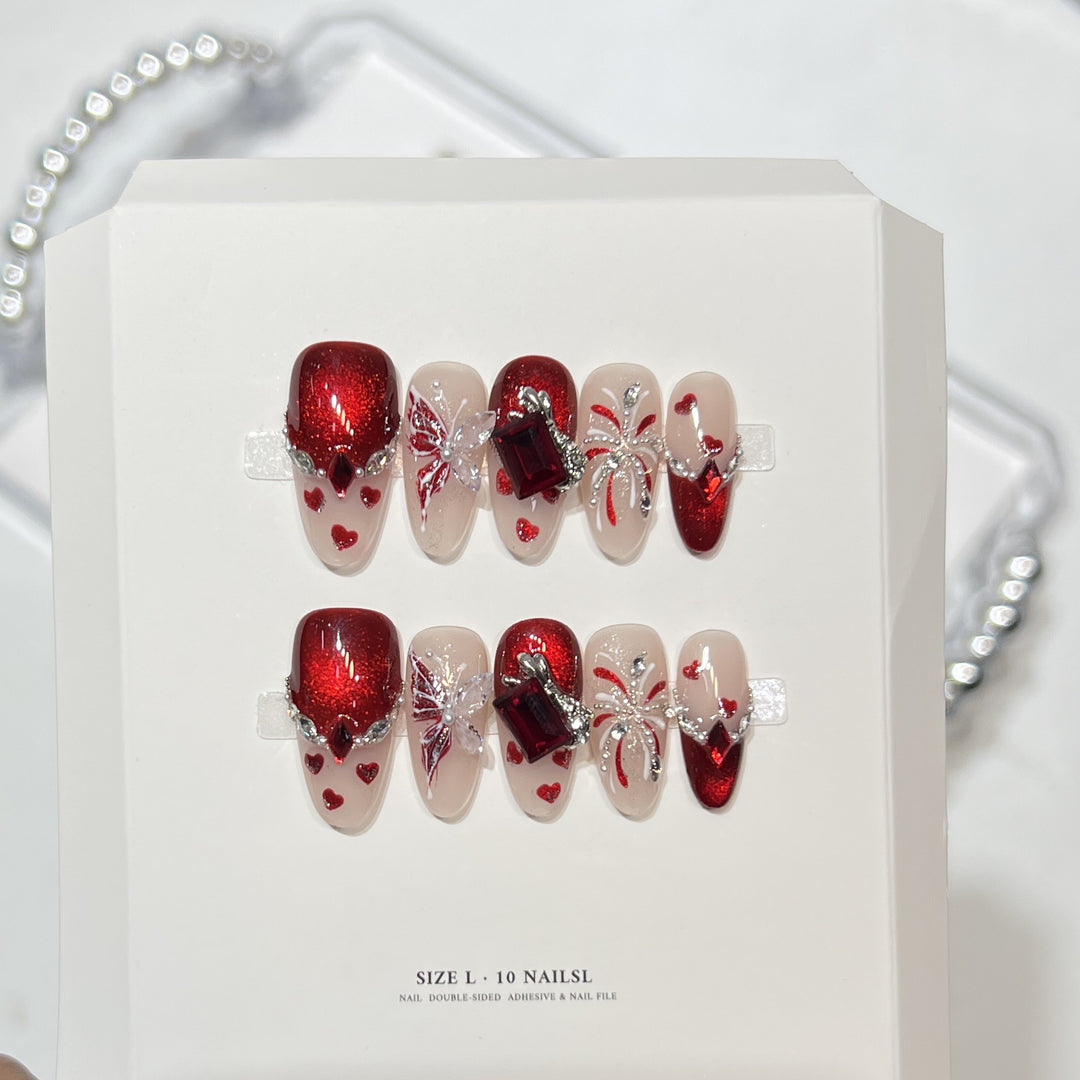 Decorative Themed Press-On Nail Set Kalsten
