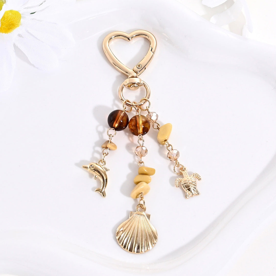 Keychain with Sparkling Sun Motif Kalsten