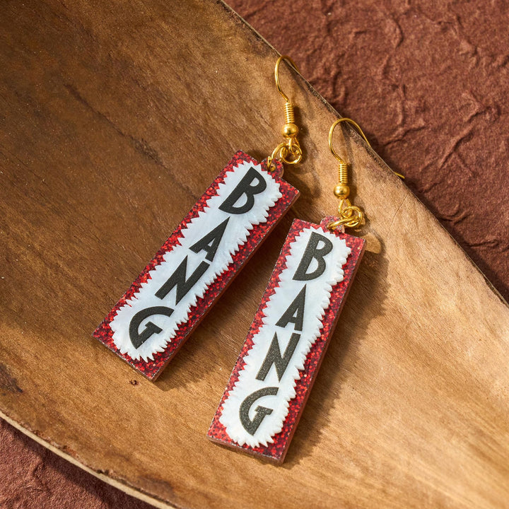 Quirky Word-Inspired Dangle Earrings Kalsten