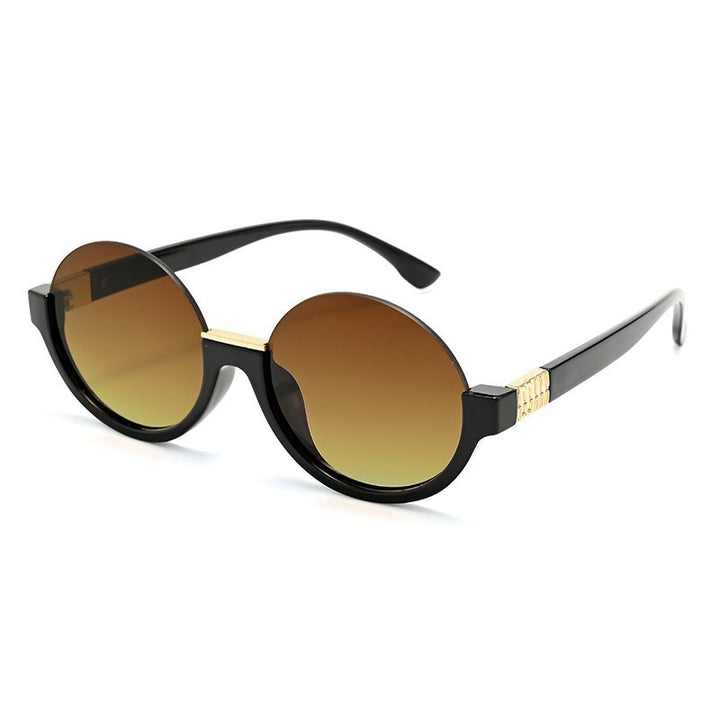 Women’s modern round sunglasses with elegant accents and UV protection Kalsten