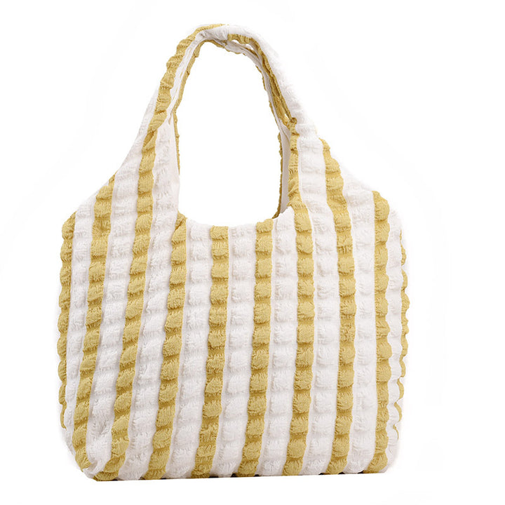 Cozy Textured Shoulder Tote