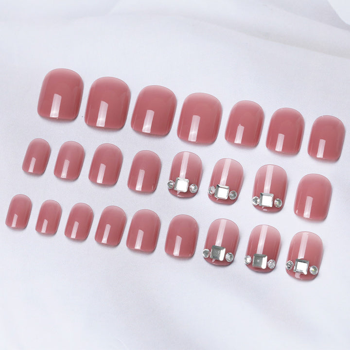 Decorative Nail Art with Gemstone Accents