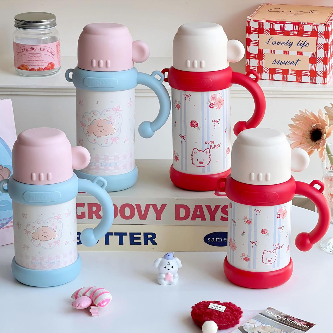 Ladies Insulated Floral Pattern Thermos Bottle Kalsten