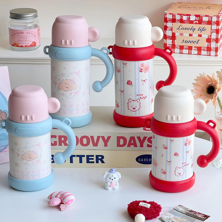 Ladies Insulated Floral Pattern Thermos Bottle Kalsten